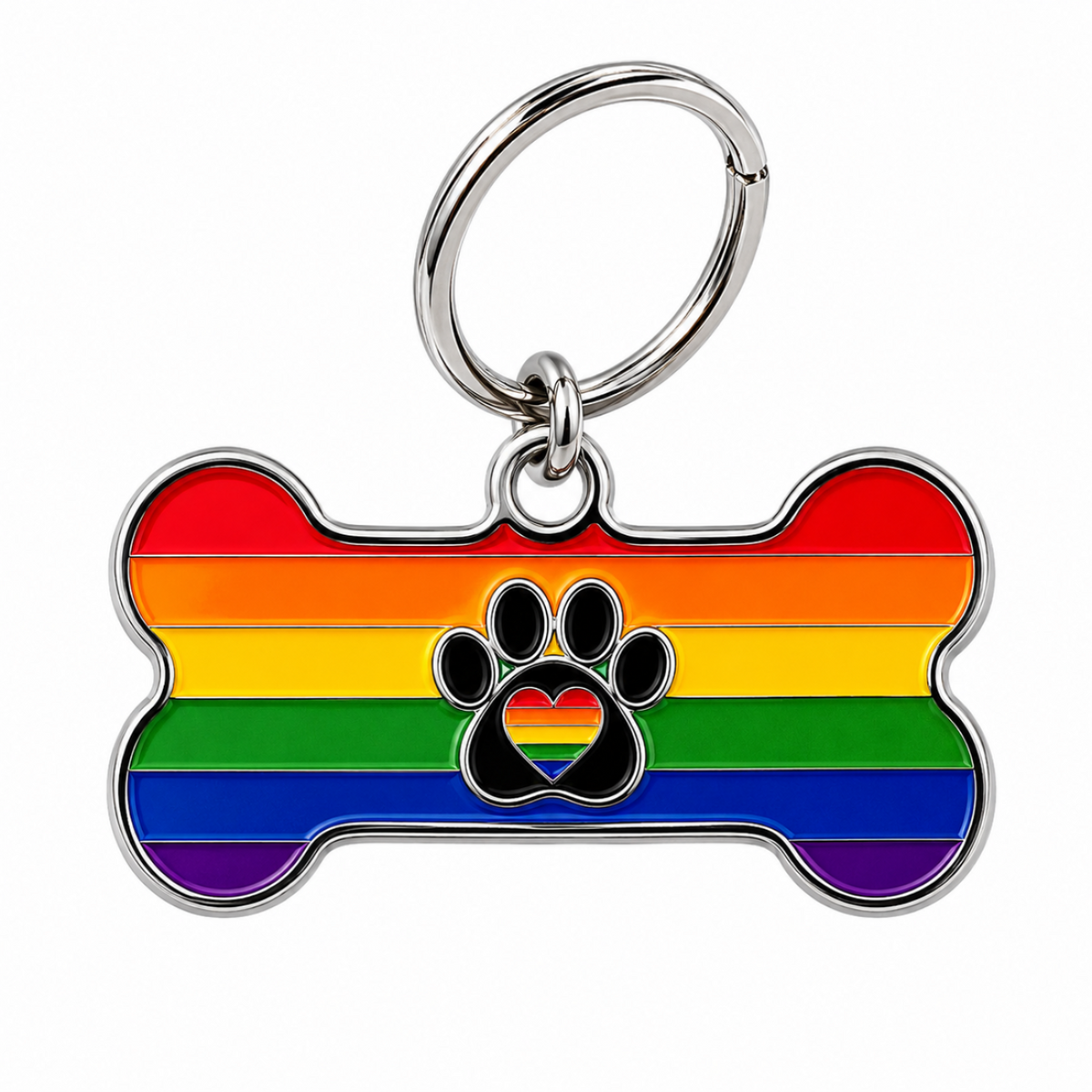 Rainbow Bone Charm